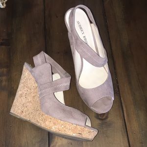Taupe Strappy Wedges